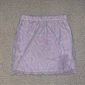 Forever 21 Lavender Swirl Mini Skirt